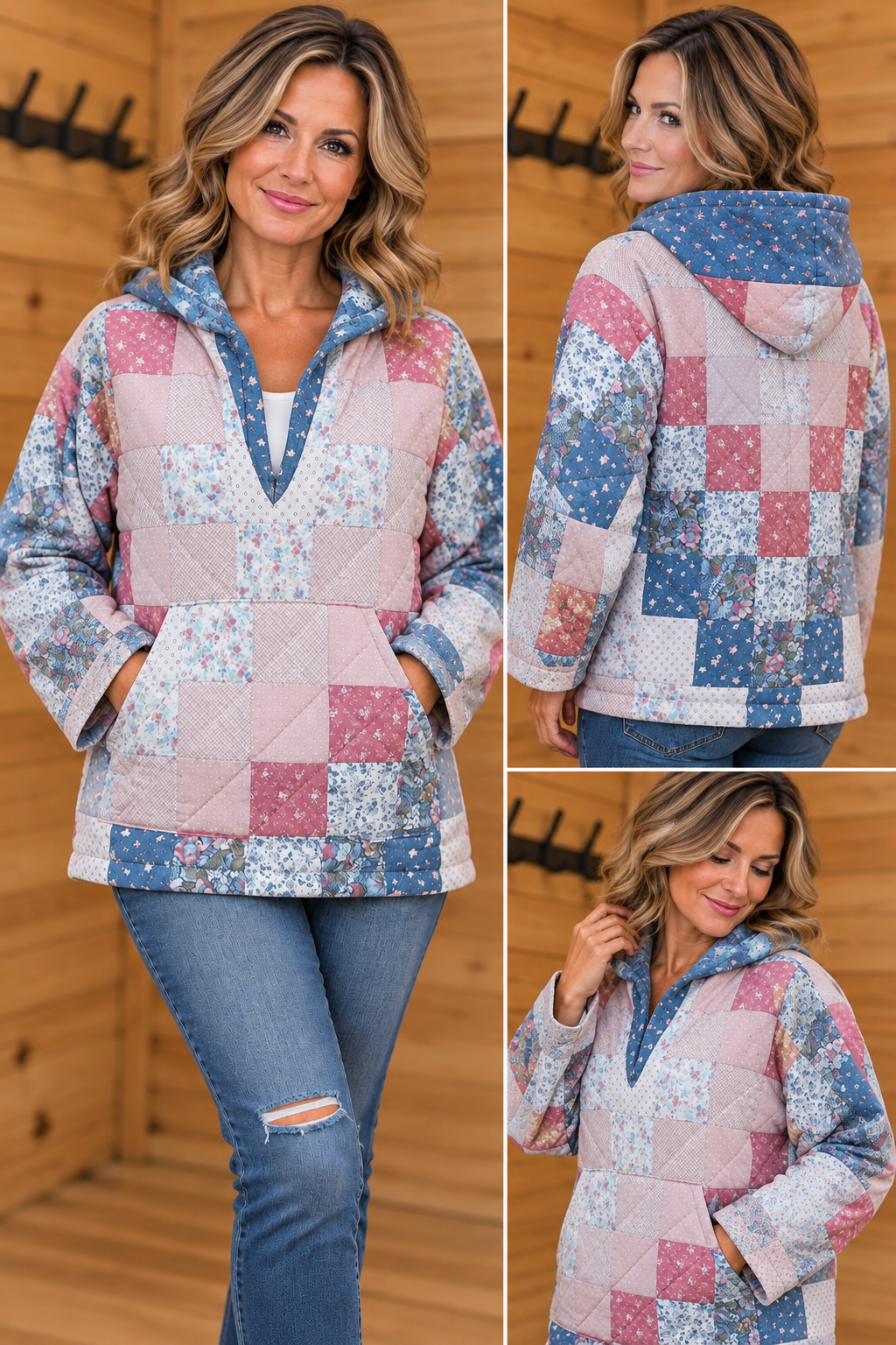 Vintage Quilt Hoodie
